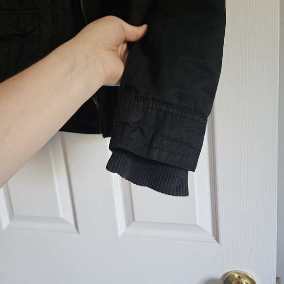 Aeropostale Black Puffer Jacket with Hood - Picture 6 of 7